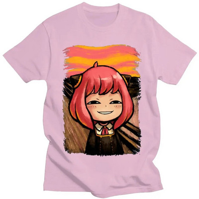 Ιαπωνικό Anime Spy X Family Anya Forger Graphics T-shirt με στάμπα Streetwear Μπλουζάκια Ανδρικά βαμβακερά Ανδρικά μπλουζάκια σε συντομότερο μέγεθος