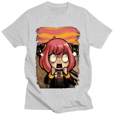 Ιαπωνικό Anime Spy X Family Anya Forger Graphics T-shirt με στάμπα Streetwear Μπλουζάκια Ανδρικά βαμβακερά Ανδρικά μπλουζάκια σε συντομότερο μέγεθος