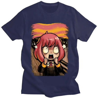 Ιαπωνικό Anime Spy X Family Anya Forger Graphics T-shirt με στάμπα Streetwear Μπλουζάκια Ανδρικά βαμβακερά Ανδρικά μπλουζάκια σε συντομότερο μέγεθος