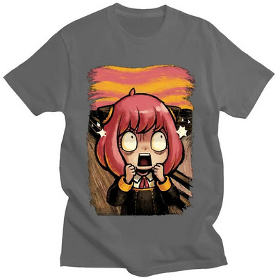 Ιαπωνικό Anime Spy X Family Anya Forger Graphics T-shirt με στάμπα Streetwear Μπλουζάκια Ανδρικά βαμβακερά Ανδρικά μπλουζάκια σε συντομότερο μέγεθος