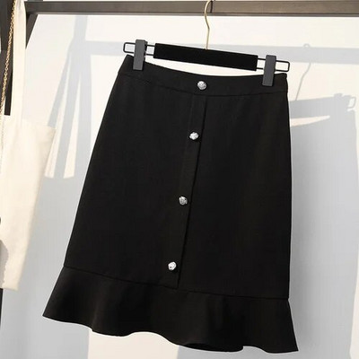 Fusta dama marime plus femei vara lungime mijlocie lungi subtiri fuste coada de peste fuste de reducere a varstei fuste femei fuste 5xl femei