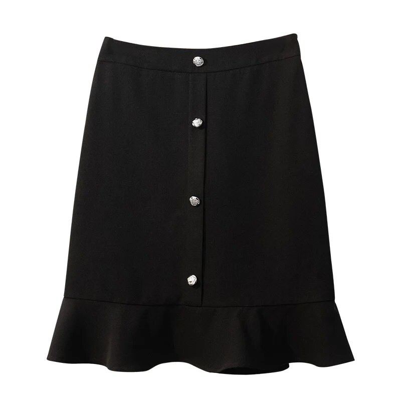 Fusta dama marime plus femei vara lungime mijlocie lungi subtiri fuste coada de peste fuste de reducere a varstei fuste femei fuste 5xl femei