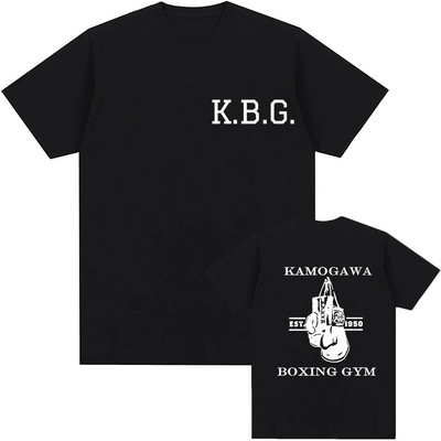 Anime Hajime No Ippo Majica s kratkim rukavima Smiješne majice s kratkim rukavima Ženske Manga Kamagowa Boksačka dvorana Pamučna muška majica velikih veličina Unisex ljetne majice