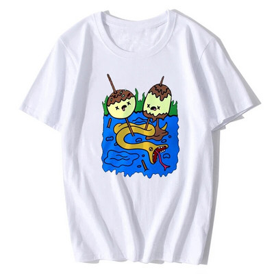 Rock Shirt Adventure Time Tshirt Női ajándék póló Nagy méretű divat Harajuku Pure Plus Size pamut rövid ujjú felsők