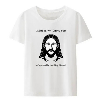 Jesus Cross Fit Graphic Print Μπλουζάκι Ανδρικό Γυναικείο Αστείο Gym Enthusiast Casual κοντό μανίκι Μπλουζάκι Unisex