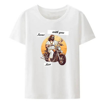 Jesus Cross Fit Graphic Print Μπλουζάκι Ανδρικό Γυναικείο Αστείο Gym Enthusiast Casual κοντό μανίκι Μπλουζάκι Unisex