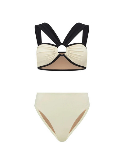 Fashion Color Block One Piece Μαγιό και Κιμονό Γυναικείες πολυτελείς στολές παραλίας Μπικίνι Σέξι μαγιό Μαγιό 2024