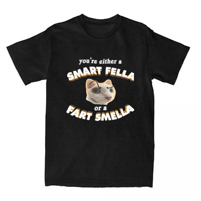 Smiješne majice You're A Smart Fella Or A Fart Smella Tee Shirt Novost 100% pamuk T-shirt Odjeća Ljetna Muškarci Žene velikih veličina