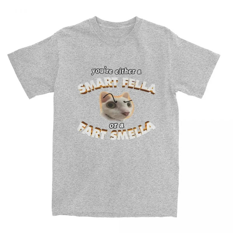 Smiješne majice You're A Smart Fella Or A Fart Smella Tee Shirt Novost 100% pamuk T-shirt Odjeća Ljetna Muškarci Žene velikih veličina