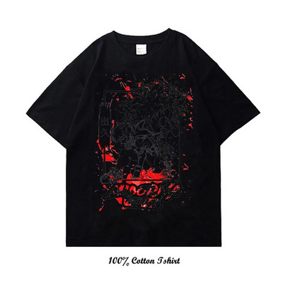 Majica My Hero Academia s grafičkim printom Vintage Harajuku Streetwear kratkih rukava, velika pamučna majica s okruglim izrezom, žene, muškarci