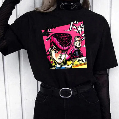 Módne unisex Jojo Bizarre Adventure Plus Size dámske tričko topy Cartoon Anime Harajuku pánske tričko ležérne streetwear