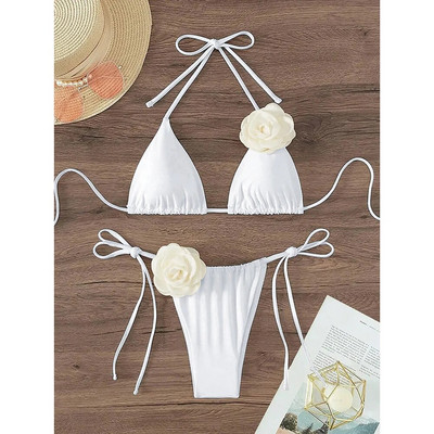 Micro Bikini Push Up Costume de baie pentru femei 2024 Costume de baie sexy pentru femei Set de bikini brazilian Costum de baie în două piese Sexy tanga Biquini solid
