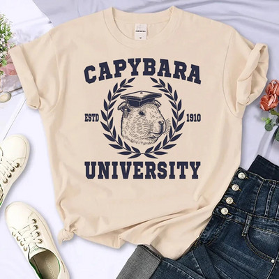Capybara majica kratkih rukava Ženska Harajuku majica Ljetna bijela modna majica Straykids s printom Ženske majice s okruglim izrezom Top veličine