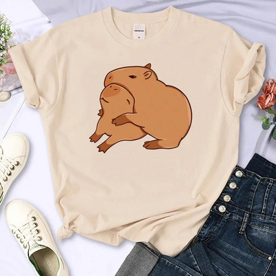 Capybara majica kratkih rukava Ženska Harajuku majica Ljetna bijela modna majica Straykids s printom Ženske majice s okruglim izrezom Top veličine