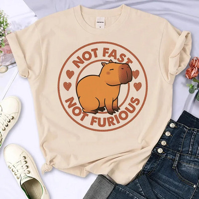 Capybara majica kratkih rukava Ženska Harajuku majica Ljetna bijela modna majica Straykids s printom Ženske majice s okruglim izrezom Top veličine