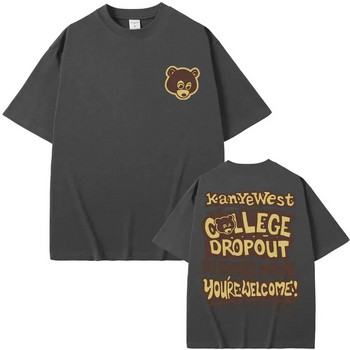 Καλύτερος διάσημος Kanye West The College Dropout Graphics T-Shirt Plus Size Ανδρικό γυναικείο Hip Hop Rap Vintage T-shirt Ανδρικό T-shirt