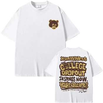 Καλύτερος διάσημος Kanye West The College Dropout Graphics T-Shirt Plus Size Ανδρικό γυναικείο Hip Hop Rap Vintage T-shirt Ανδρικό T-shirt