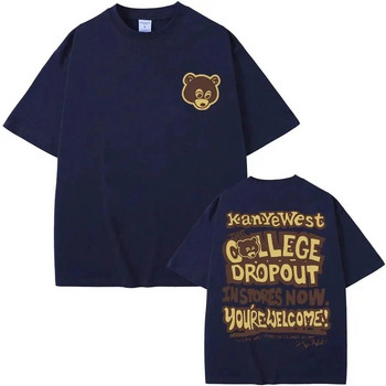 Καλύτερος διάσημος Kanye West The College Dropout Graphics T-Shirt Plus Size Ανδρικό γυναικείο Hip Hop Rap Vintage T-shirt Ανδρικό T-shirt