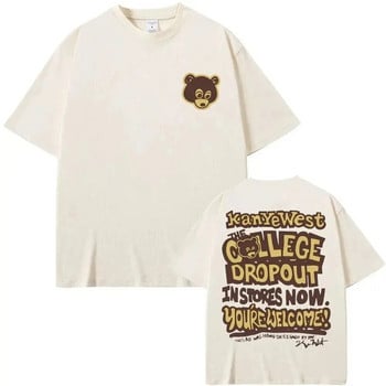 Καλύτερος διάσημος Kanye West The College Dropout Graphics T-Shirt Plus Size Ανδρικό γυναικείο Hip Hop Rap Vintage T-shirt Ανδρικό T-shirt