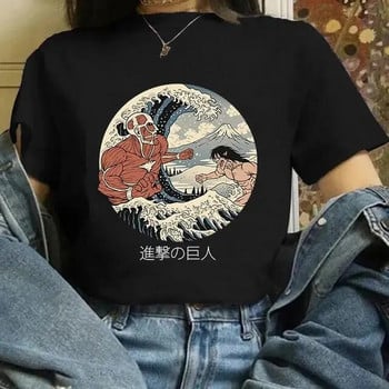 Attack on Titan Τελική σεζόν 4 Μπλουζάκι Γυναικείο Anime Shingeki No Kyojin Eren Yeager Print Tshirt Ανδρικά Μπλουζάκια Βαμβακερά σε συντομότερο μέγεθος