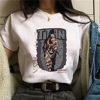 Attack on Titan Τελική σεζόν 4 Μπλουζάκι Γυναικείο Anime Shingeki No Kyojin Eren Yeager Print Tshirt Ανδρικά Μπλουζάκια Βαμβακερά σε συντομότερο μέγεθος