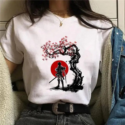 Attack on Titan Τελική σεζόν 4 Μπλουζάκι Γυναικείο Anime Shingeki No Kyojin Eren Yeager Print Tshirt Ανδρικά Μπλουζάκια Βαμβακερά σε συντομότερο μέγεθος