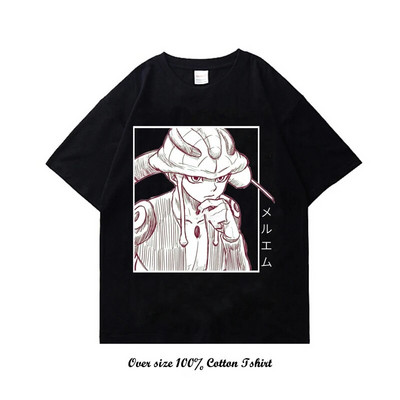 Dámske tričko s grafickou potlačou japonského anime Hunter X Hunter, vintage, plus veľkosť, bavlnené, okrúhly výstrih, krátky rukáv, tričko pre ženy aj mužov