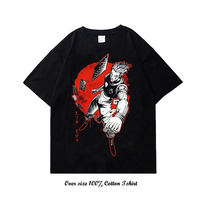 Dámske tričko s grafickou potlačou japonského anime Hunter X Hunter, vintage, plus veľkosť, bavlnené, okrúhly výstrih, krátky rukáv, tričko pre ženy aj mužov