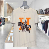 Pamučna prevelika majica velikih veličina Ženska muška majica Francuska majica kratkih rukava Harajuku Luksuzna marka Majica s printom Modna ženska majica kratkih rukava