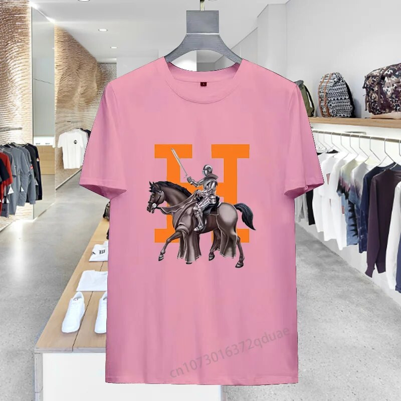 Pamučna prevelika majica velikih veličina Ženska muška majica Francuska majica kratkih rukava Harajuku Luksuzna marka Majica s printom Modna ženska majica kratkih rukava