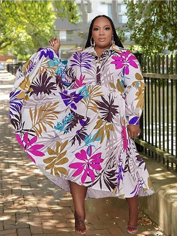 Κομψά φορέματα για γυναίκες Δωρεάν αποστολή Lady Autumn Casual Loose Dress Plus Size Long Shirt φόρεμα Χονδρική Μαζική αποστολή