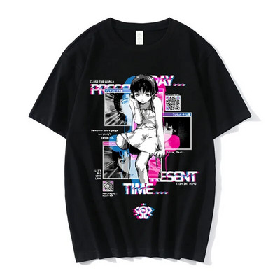 Anime Lain Graphic Print Μπλουζάκι Γυναικείο Ανδρικό Μπλουζάκι Unisex Iwakura Manga Girl Sci Fi Μπλουζάκια με κοντό μανίκι βαμβακερό μπλουζάκι Plus Size