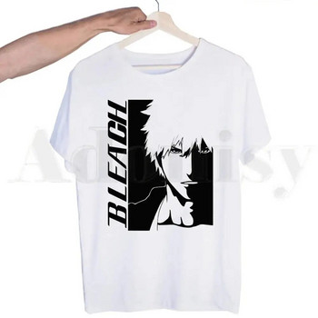 Ιαπωνικό Anime Bleach Manga Ichigo Kuchiki Byakuya T Shirt Ανδρικά Γυναικεία Μόδα Harajuku Streetwear Κοντομάνικο Plus Size Unisex