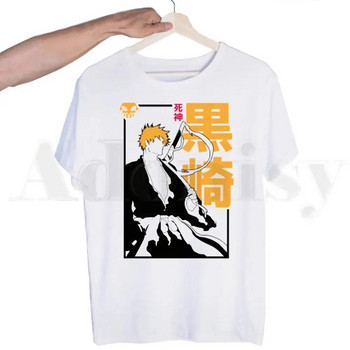 Ιαπωνικό Anime Bleach Manga Ichigo Kuchiki Byakuya T Shirt Ανδρικά Γυναικεία Μόδα Harajuku Streetwear Κοντομάνικο Plus Size Unisex