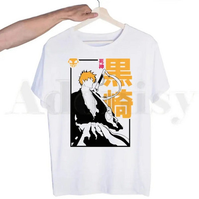 Tricou Anime Japonez Bleach Manga Ichigo Kuchiki Byakuya Bărbați Femei Moda Harajuku Streetwear Mânecă scurtă Plus Size Unisex
