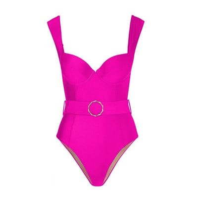 2024 Costum de baie sexy dintr-o singură bucată Costum de baie pentru femei cu fustă de plajă Costum de baie scobit cu flori îmbrăcăminte de plajă Monokini Costum de baie de vară
