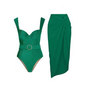 Emerald Color Fashion One Piece μαγιό Cover Up Γυναικεία πολυτελή μαγιό Push Up Slim Bikini Κομψό μαγιό Ρούχα παραλίας 2023
