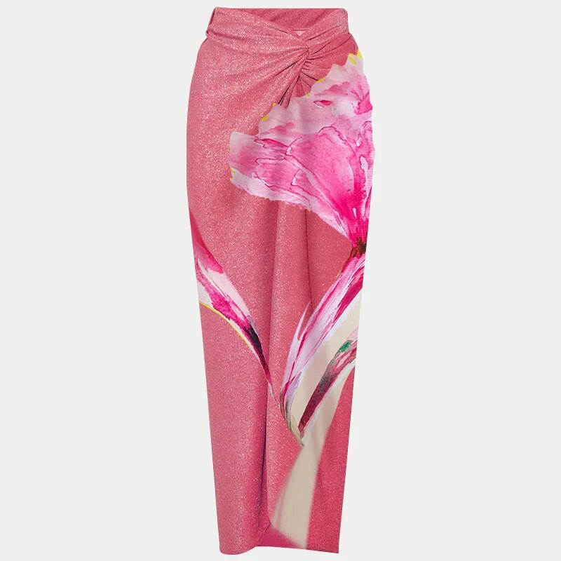 2024 m. Naujas 3D gėlių vieno peties maudymosi kostiumėlis moterims maudymosi kostiumėlis su sijonu, maudymosi kostiumėlis Monokini Beach Bodysuit Beach Wear