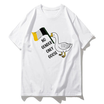 Μπλουζάκι με γραφικό τύπωμα καρτούν Χήνας Harajuku Fashion Casual Vintage Μπλουζάκι με λαιμόκοψη κοντό μανίκι συν μέγεθος γυναικείο μπλουζάκι