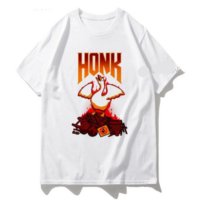 Μπλουζάκι με γραφικό τύπωμα καρτούν Χήνας Harajuku Fashion Casual Vintage Μπλουζάκι με λαιμόκοψη κοντό μανίκι συν μέγεθος γυναικείο μπλουζάκι