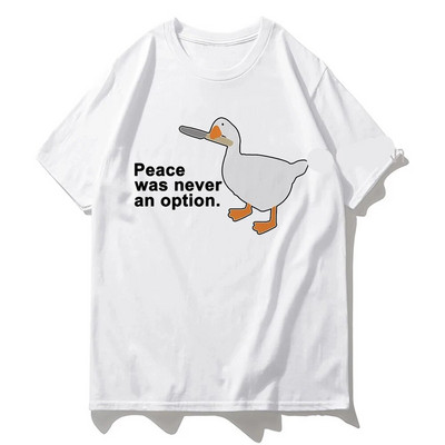 Μπλουζάκι με γραφικό τύπωμα καρτούν Χήνας Harajuku Fashion Casual Vintage Μπλουζάκι με λαιμόκοψη κοντό μανίκι συν μέγεθος γυναικείο μπλουζάκι