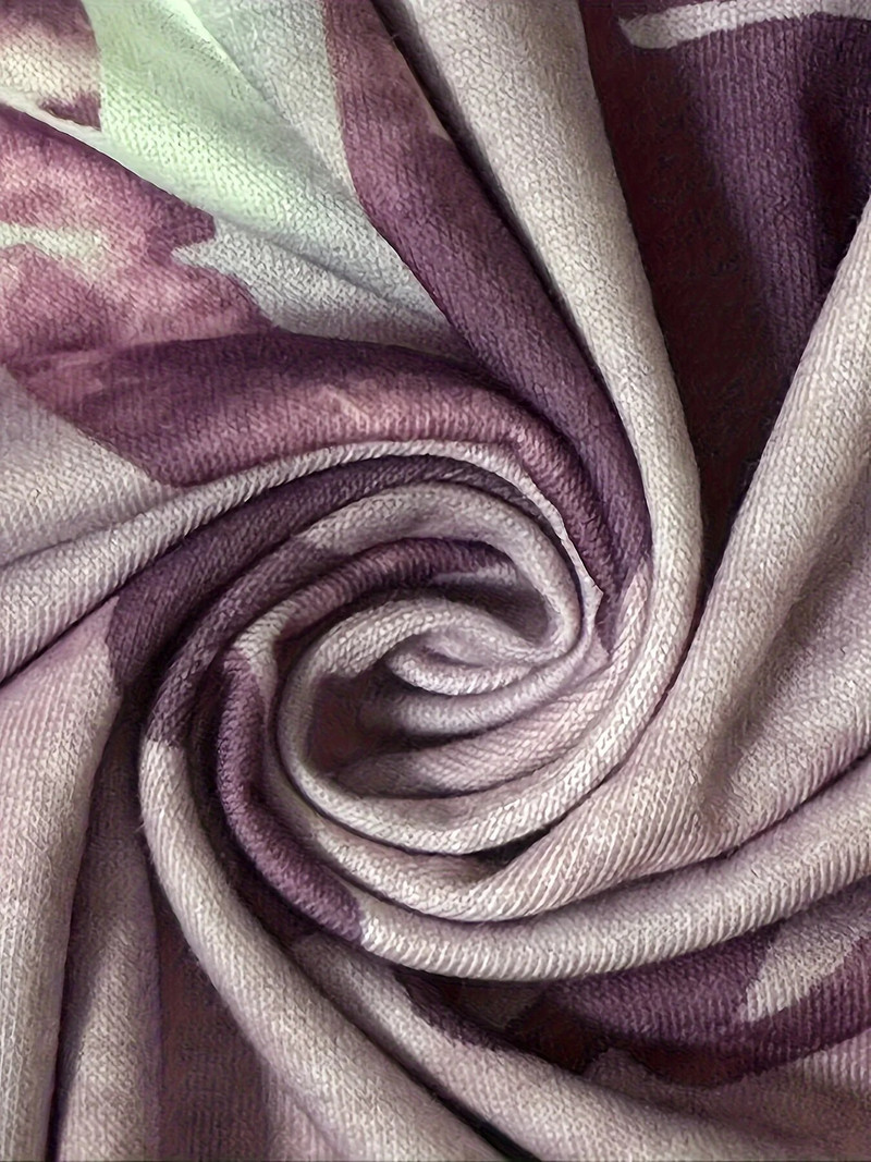 Lielizmēra burtu apdrukas tops Colorblock Crew Neck ar īsām piedurknēm, O kakla, Sieviešu Tkreklu topi brīvajam laikam, 2024. gada vasara