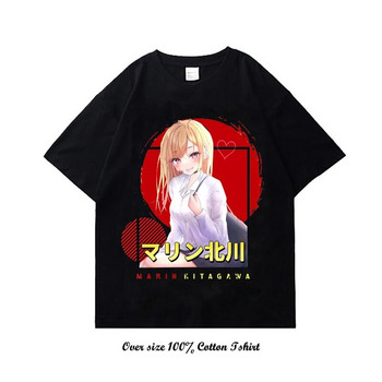 Γιαπωνέζικο Anime My Dress Up Darling Graphic T Shirt Μόδα Casual Plus Size Cotton Crew λαιμόκοψη κοντομάνικο γυναικείο μπλουζάκι