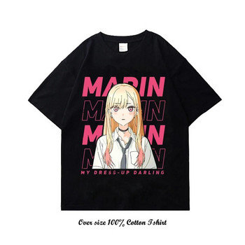 Γιαπωνέζικο Anime My Dress Up Darling Graphic T Shirt Μόδα Casual Plus Size Cotton Crew λαιμόκοψη κοντομάνικο γυναικείο μπλουζάκι