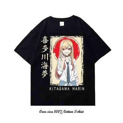 Γιαπωνέζικο Anime My Dress Up Darling Graphic T Shirt Μόδα Casual Plus Size Cotton Crew λαιμόκοψη κοντομάνικο γυναικείο μπλουζάκι