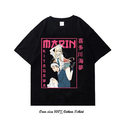 Γιαπωνέζικο Anime My Dress Up Darling Graphic T Shirt Μόδα Casual Plus Size Cotton Crew λαιμόκοψη κοντομάνικο γυναικείο μπλουζάκι