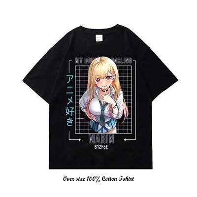 Γιαπωνέζικο Anime My Dress Up Darling Graphic T Shirt Μόδα Casual Plus Size Cotton Crew λαιμόκοψη κοντομάνικο γυναικείο μπλουζάκι