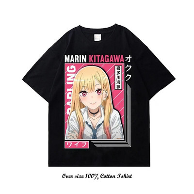 Γιαπωνέζικο Anime My Dress Up Darling Graphic T Shirt Μόδα Casual Plus Size Cotton Crew λαιμόκοψη κοντομάνικο γυναικείο μπλουζάκι