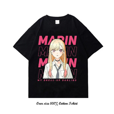 Γιαπωνέζικο Anime My Dress Up Darling Graphic T Shirt Μόδα Casual Plus Size Cotton Crew λαιμόκοψη κοντομάνικο γυναικείο μπλουζάκι