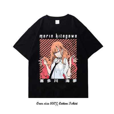 Γιαπωνέζικο Anime My Dress Up Darling Graphic T Shirt Μόδα Casual Plus Size Cotton Crew λαιμόκοψη κοντομάνικο γυναικείο μπλουζάκι